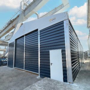 skladiščni šotor z drsnimi vrati